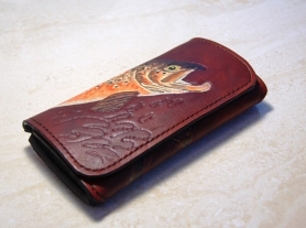 Wallet with a brown trout Wallet with a brown trout