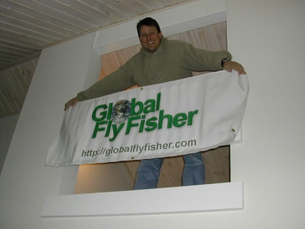 Steve Schweitzer with the GFF banner Steve Schweitzer with the GFF banner