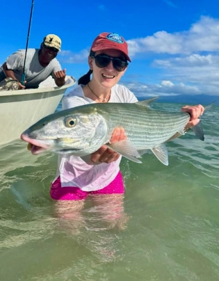 Big fish on deep flat Big fish on deep flat