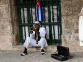 Street musician in Havana Street musician in Havana