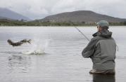 Pike fishing in a shallow Irish lough Pike fishing in a shallow Irish lough