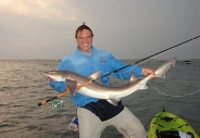 Jimmy with another Smooth hound Shark Jimmy with another Smooth hound Shark