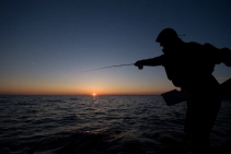 Casting into the sunset Casting into the sunset