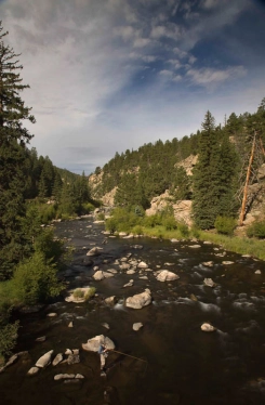 Eleven Mile scenic with silky water Eleven Mile scenic with silky water