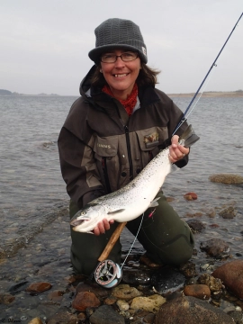 Susanne with another nice fish Susanne with another nice fish
