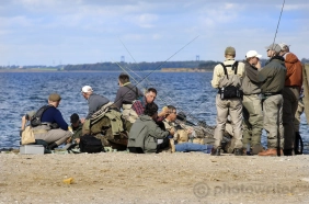 Anglers on a beach Anglers on a beach