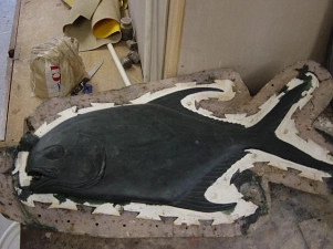 Fish in the mold Fish in the mold