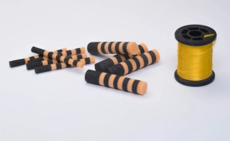 Striped foam cylinders Striped foam cylinders