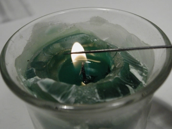 Heating the needle Heating the needle