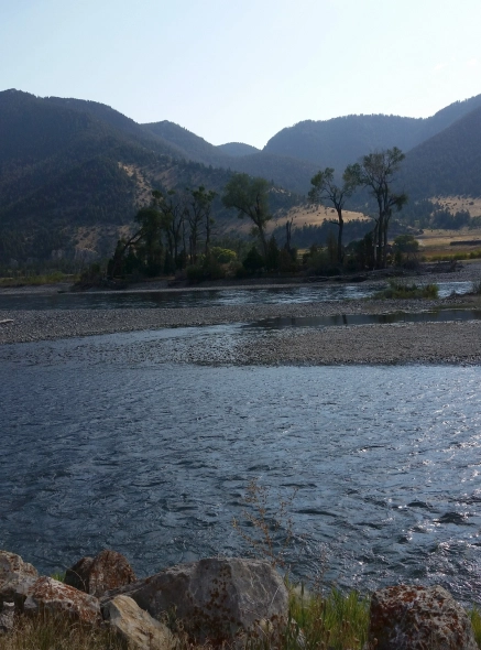 Evening on the river Evening on the river