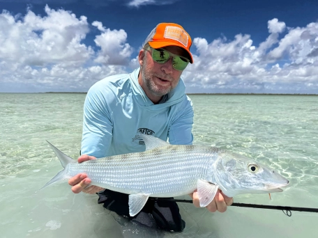Nils with a bonefish Nils with a bonefish