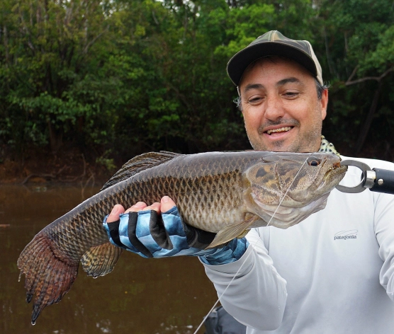 Gerardo Martinetto with a nice Tararira Gerardo Martinetto with a nice Tararira