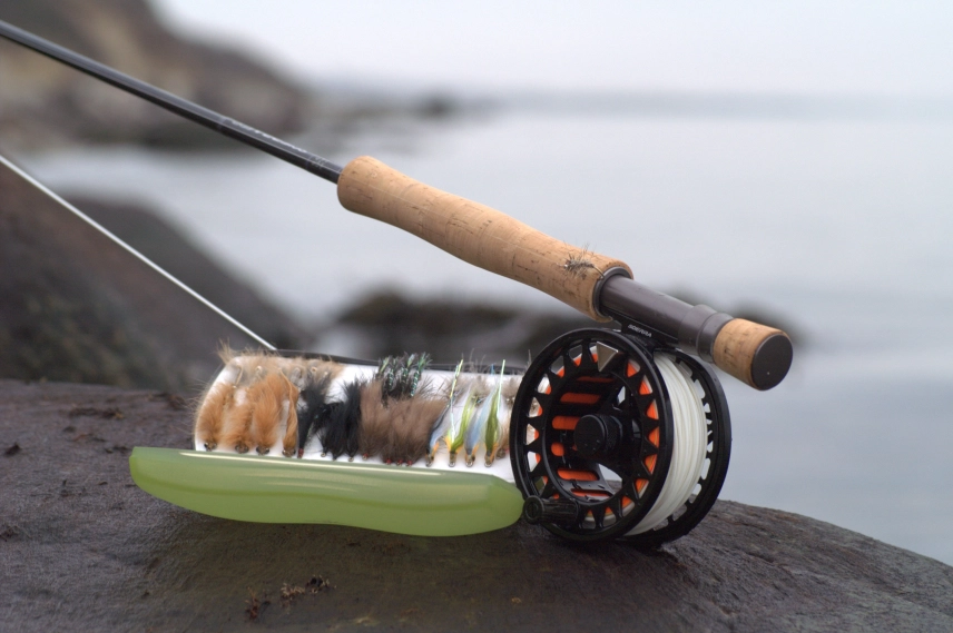 Flybox and rod Flybox and rod