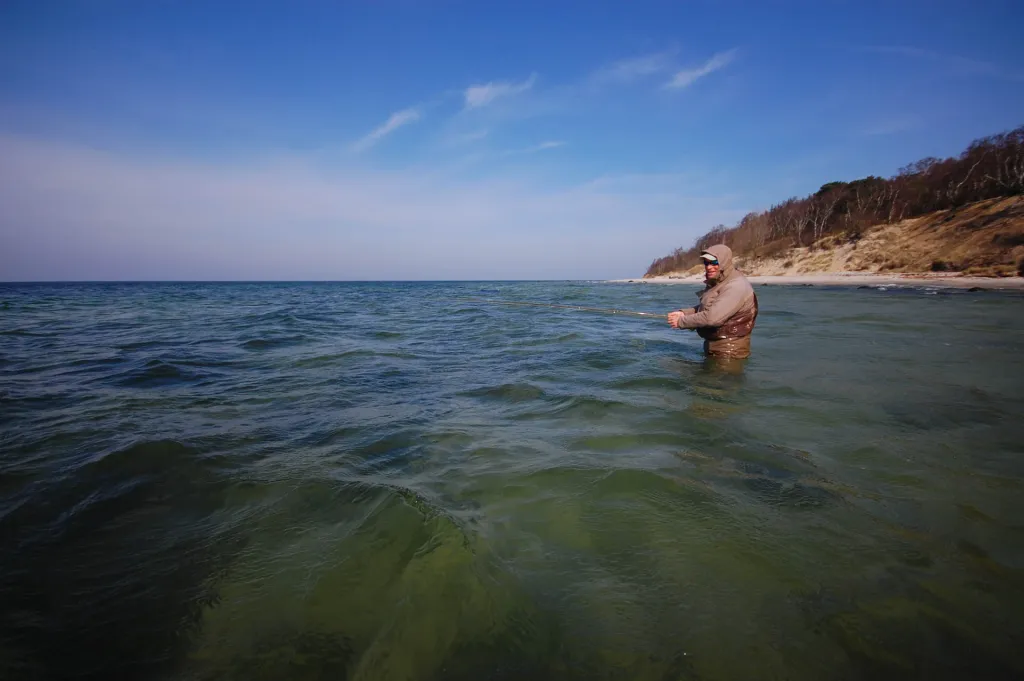 A cold day in the water
