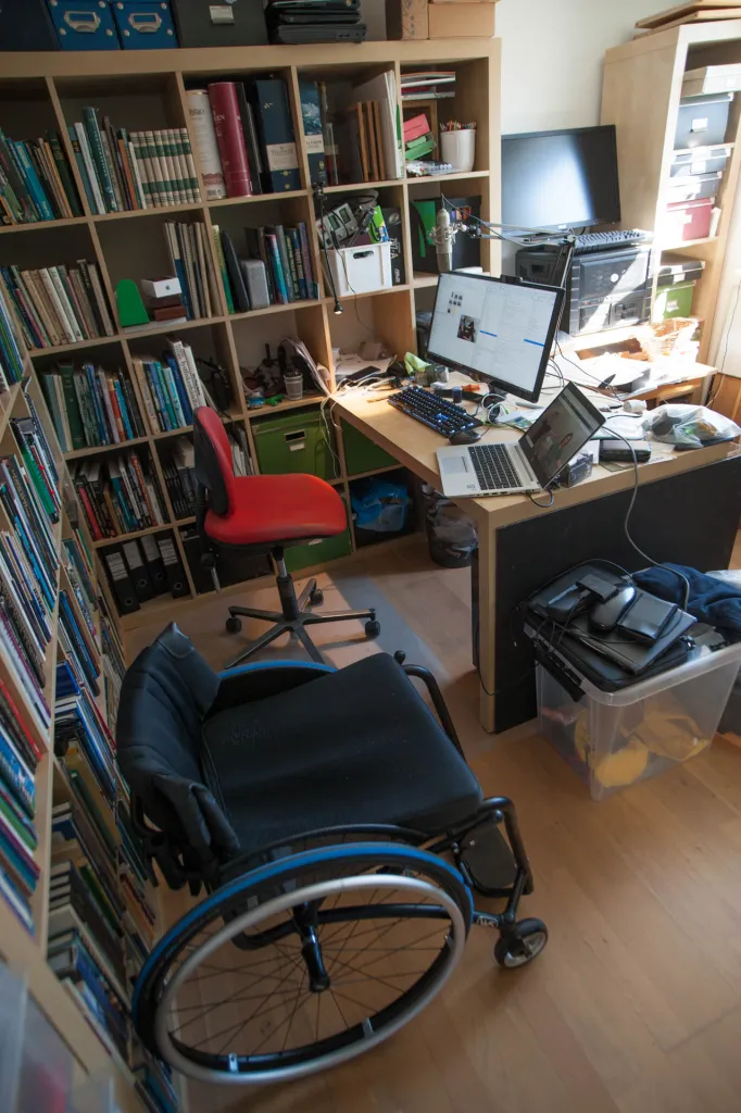 Wheelchair and office chair