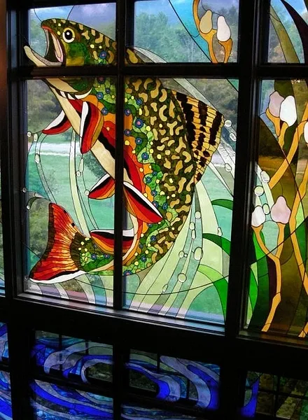 User submitted picture: stained glass brook trout...