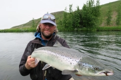 A fresh salmon A fresh salmon