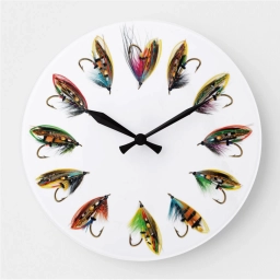 Salmon fly wall clock Salmon fly wall clock