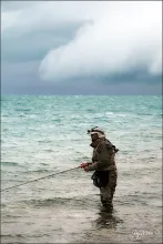 User submitted picture: Fly fishing for huge Lake...